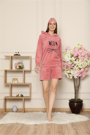 Arcan 1205 Meow Yazı Detaylı Welsoft Pijama Takımı
