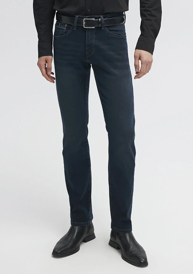 Erkek Lacivert M0037829624 Martin Straight Leg