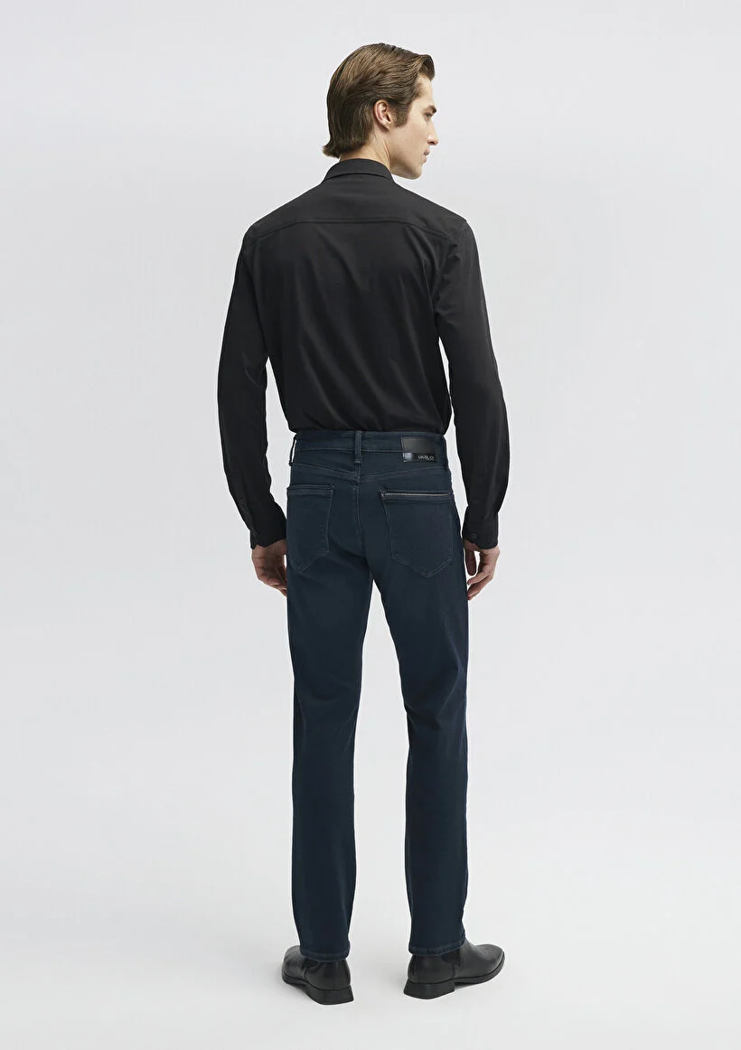 Erkek Lacivert M0037829624 Martin Straight Leg