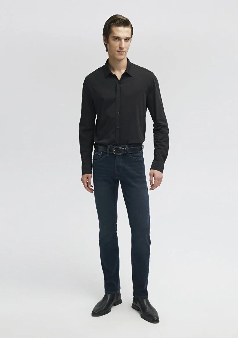 Erkek Lacivert M0037829624 Martin Straight Leg