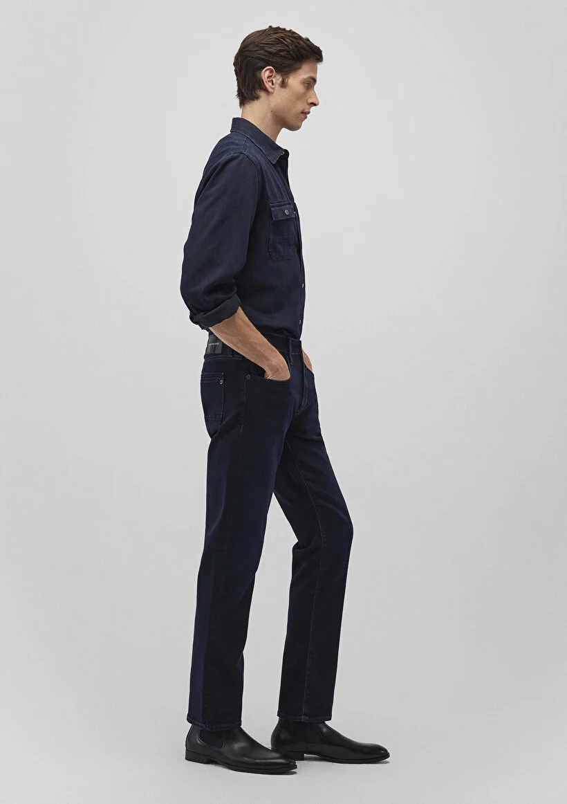 Erkek Lacivert M0037835208 Martin Straight Leg