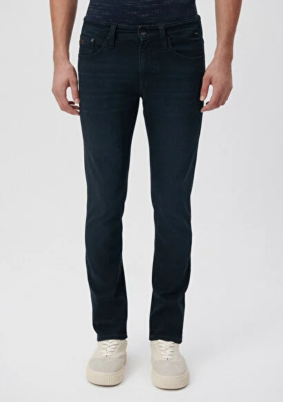 Erkek Lacivert M0042227245 Jake Slim Leg Kot Pantolon