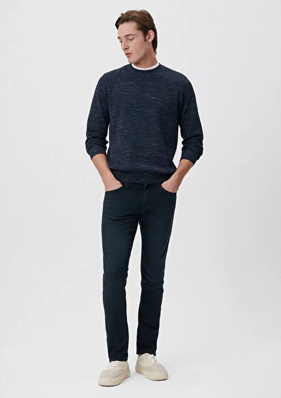 Erkek Lacivert M0042227245 Jake Slim Leg Kot Pantolon