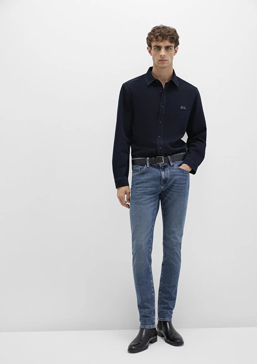 Erkek Mavi M001070-90983 Kvnç Foggy Blue