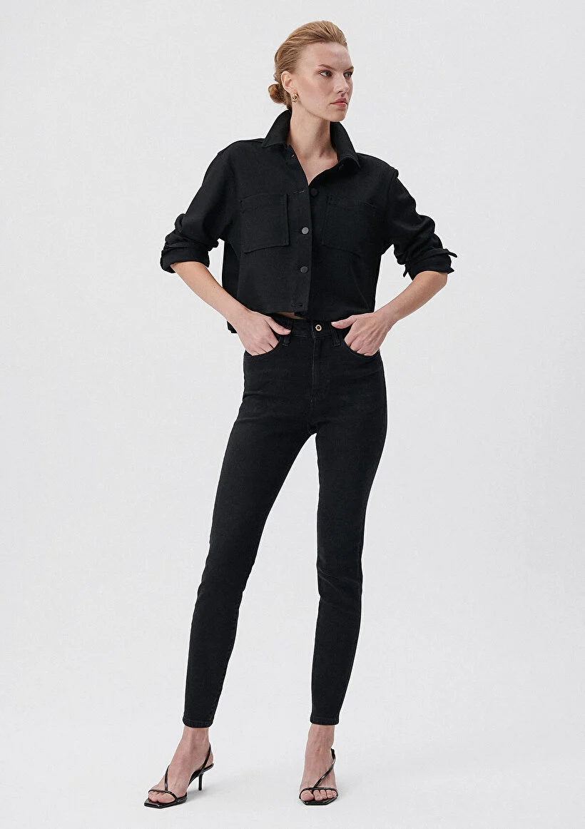 Kadın Antrasit M100980-82211 Serenay Skinny Pantolon