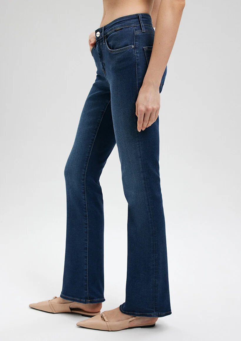 Kadın Mavi M1013684068 Molly Kot Pantolon
