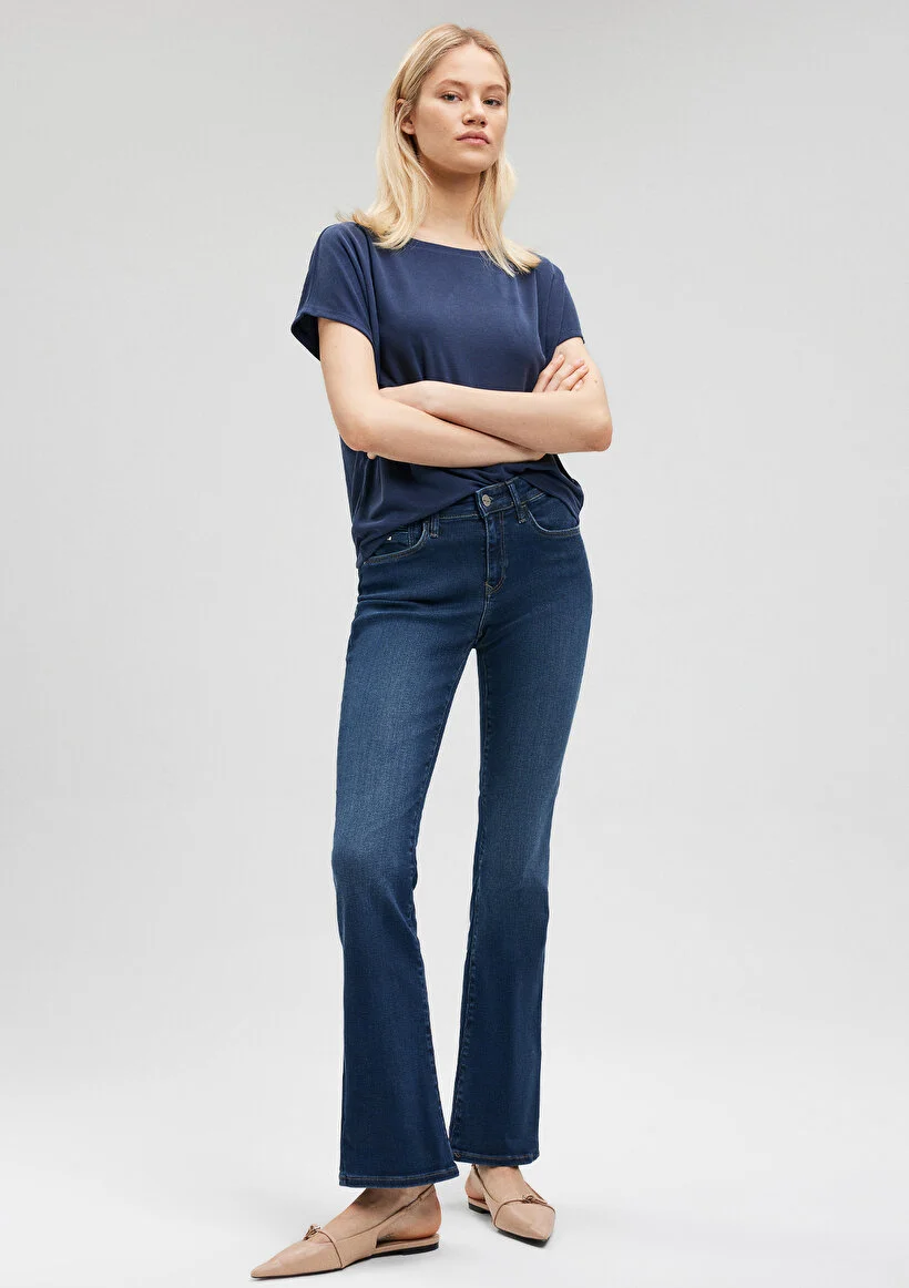 Kadın Mavi M1013684068 Molly Kot Pantolon