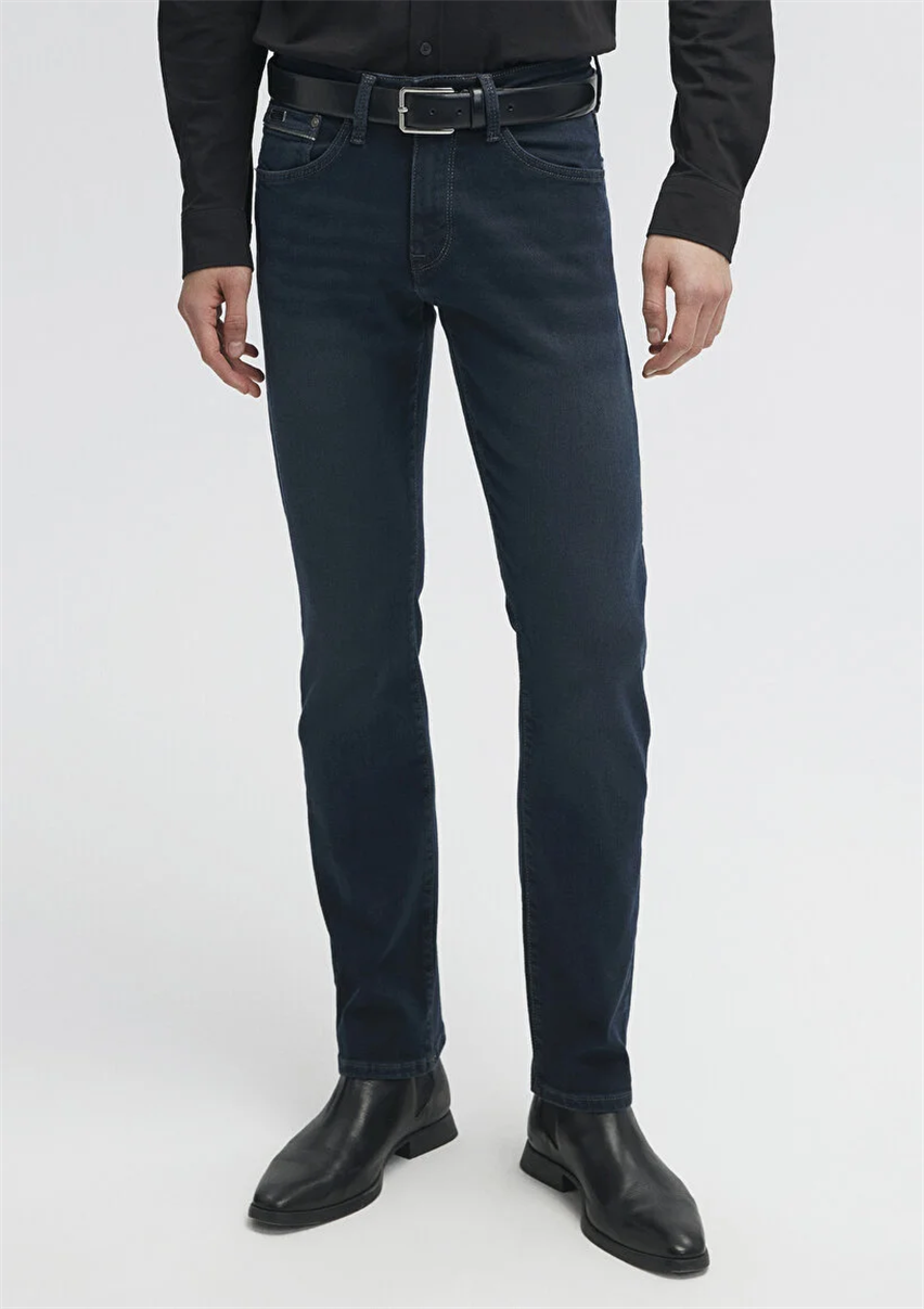Erkek Lacivert M0037829624 Martin Straight Leg