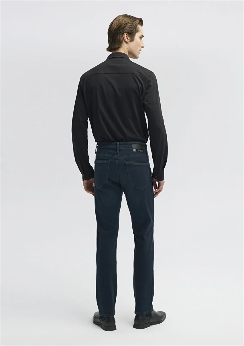 Erkek Lacivert M0037829624 Martin Straight Leg