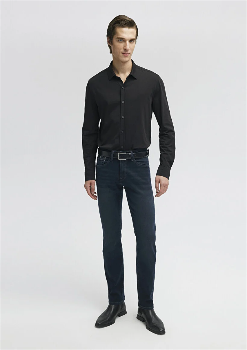 Erkek Lacivert M0037829624 Martin Straight Leg