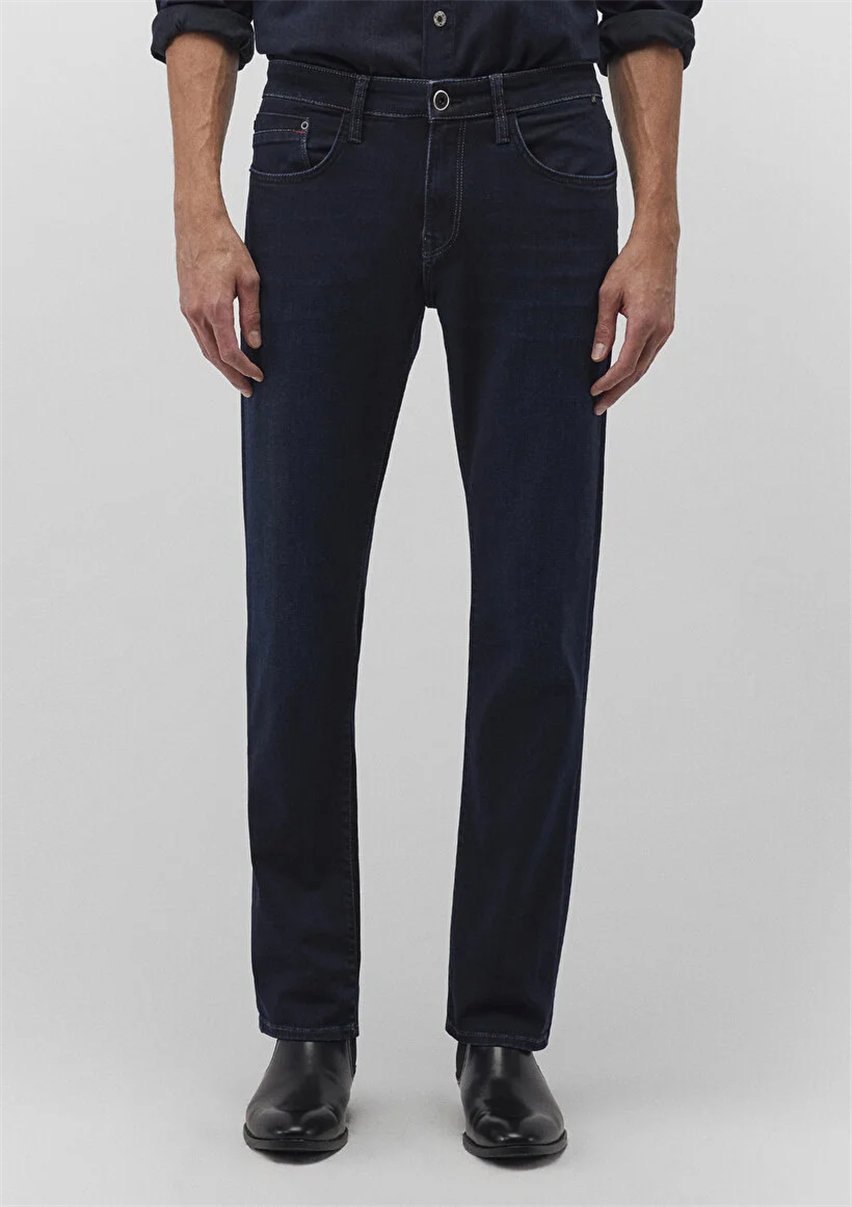 Erkek Lacivert M0037835208 Martin Straight Leg