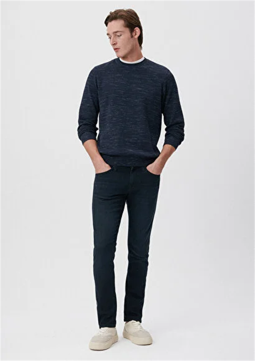 Erkek Lacivert M0042227245 Jake Slim Leg Kot Pantolon