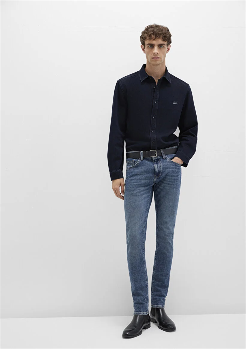 Erkek Mavi M001070-90983 Kvnç Foggy Blue