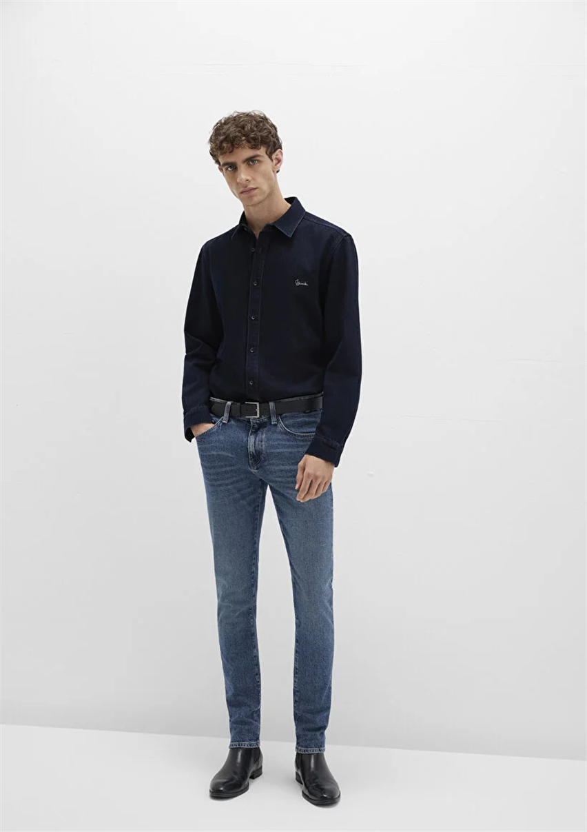 Erkek Mavi M001070-90983 Kvnç Foggy Blue