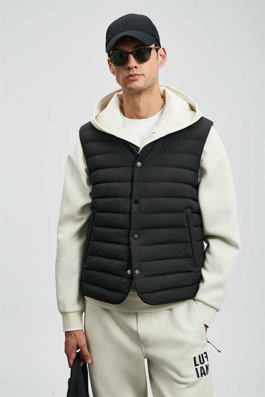 Pranga Erkek Siyah 112130027 Soon Tekno Yelek - YLK.ERK.047