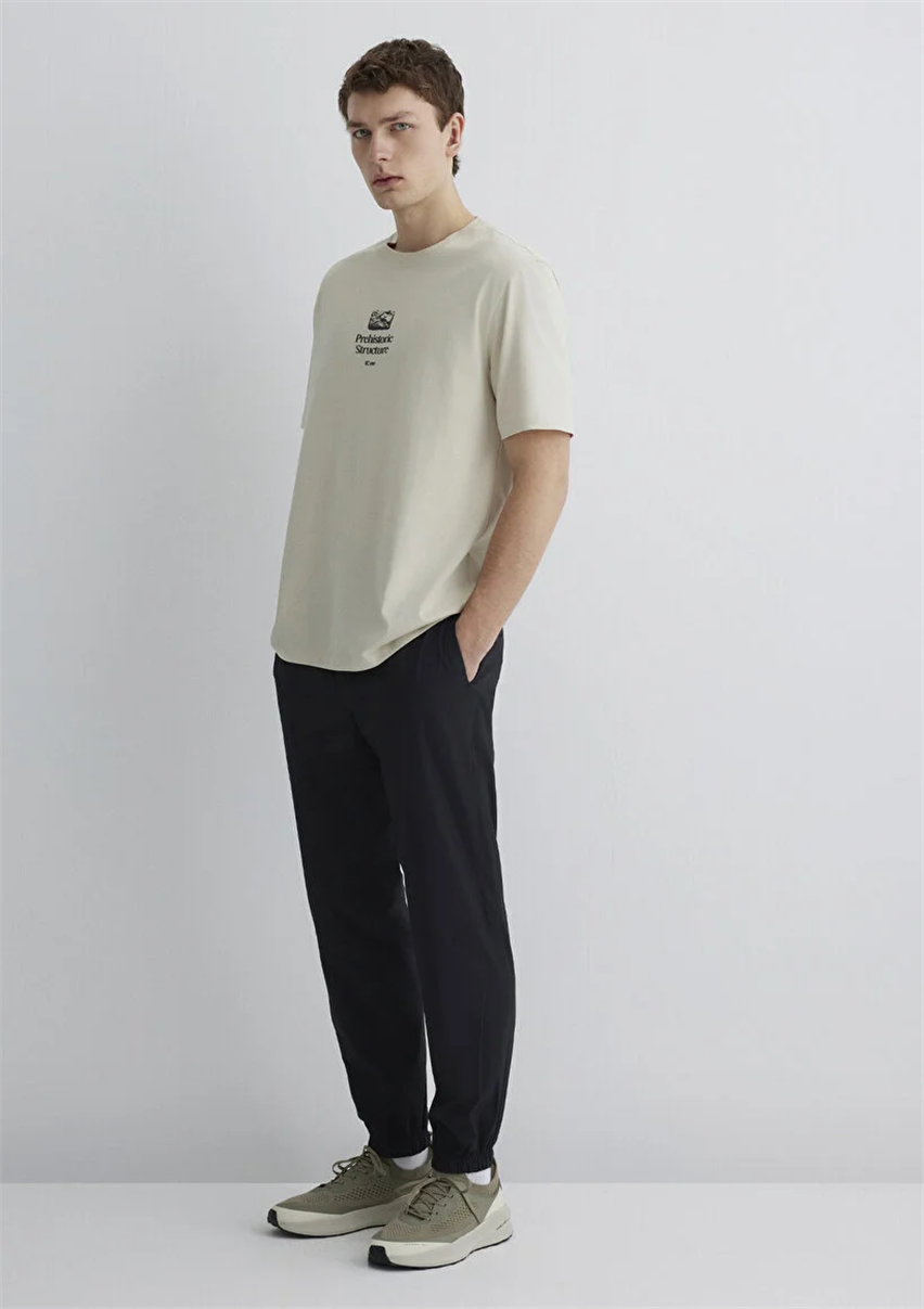 Erkek Siyah M0010272-900 Dokuma Pantolon