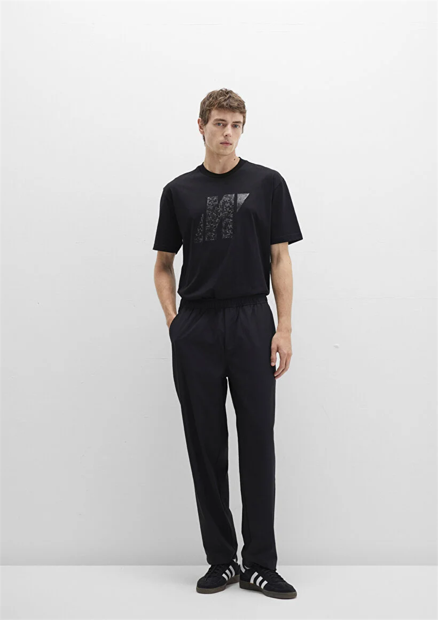 Erkek Siyah M0010457-71379 Jogger Pantolon