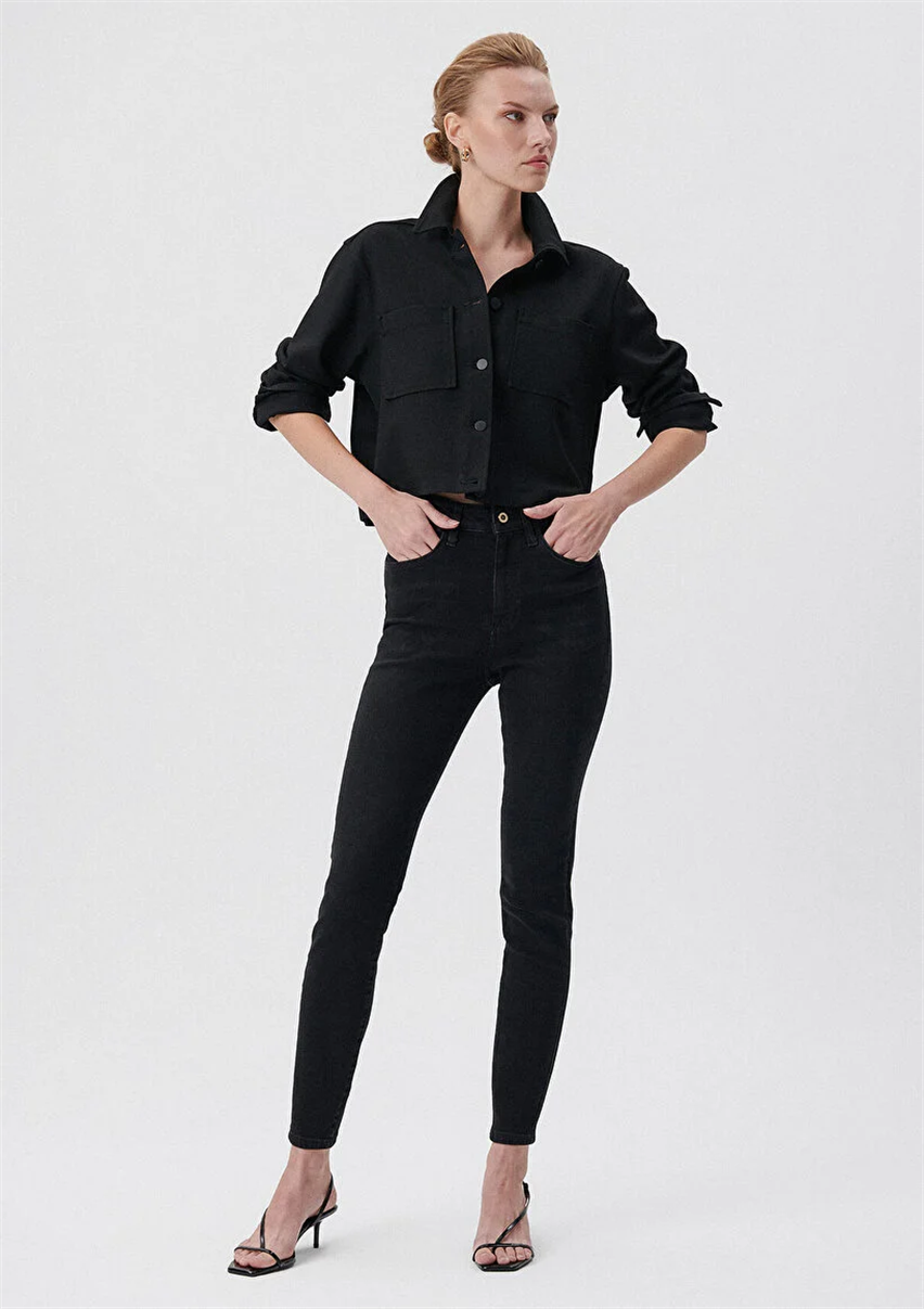 Kadın Antrasit M100980-82211 Serenay Skinny Pantolon