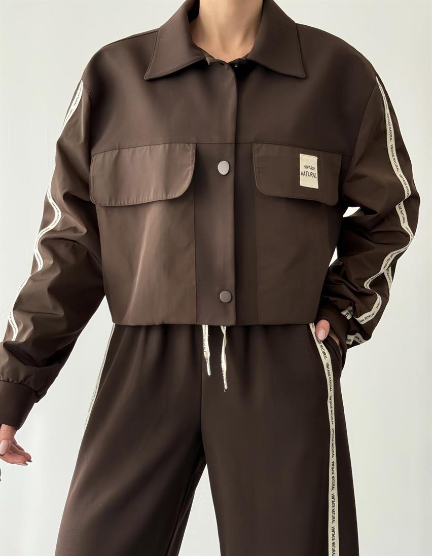 Kadın Kahve 25k0510082 Pantolon Ceket Takım
