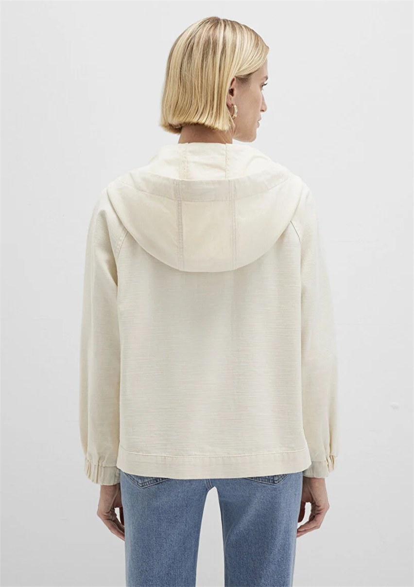 Kadın Krem M1110625-89513 Mevsimlik Mont