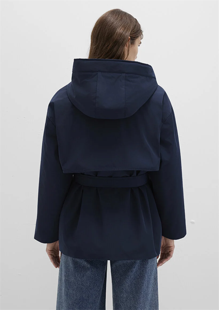 Kadın Lacivert M1110703-83699 Kapişonlu Parka