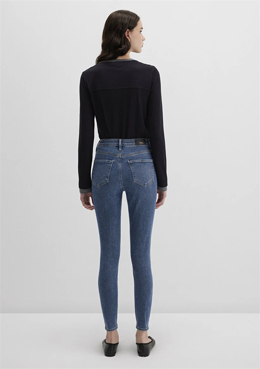 Kadın Mavi M100980-82194 Serenay Skinny Pantolon