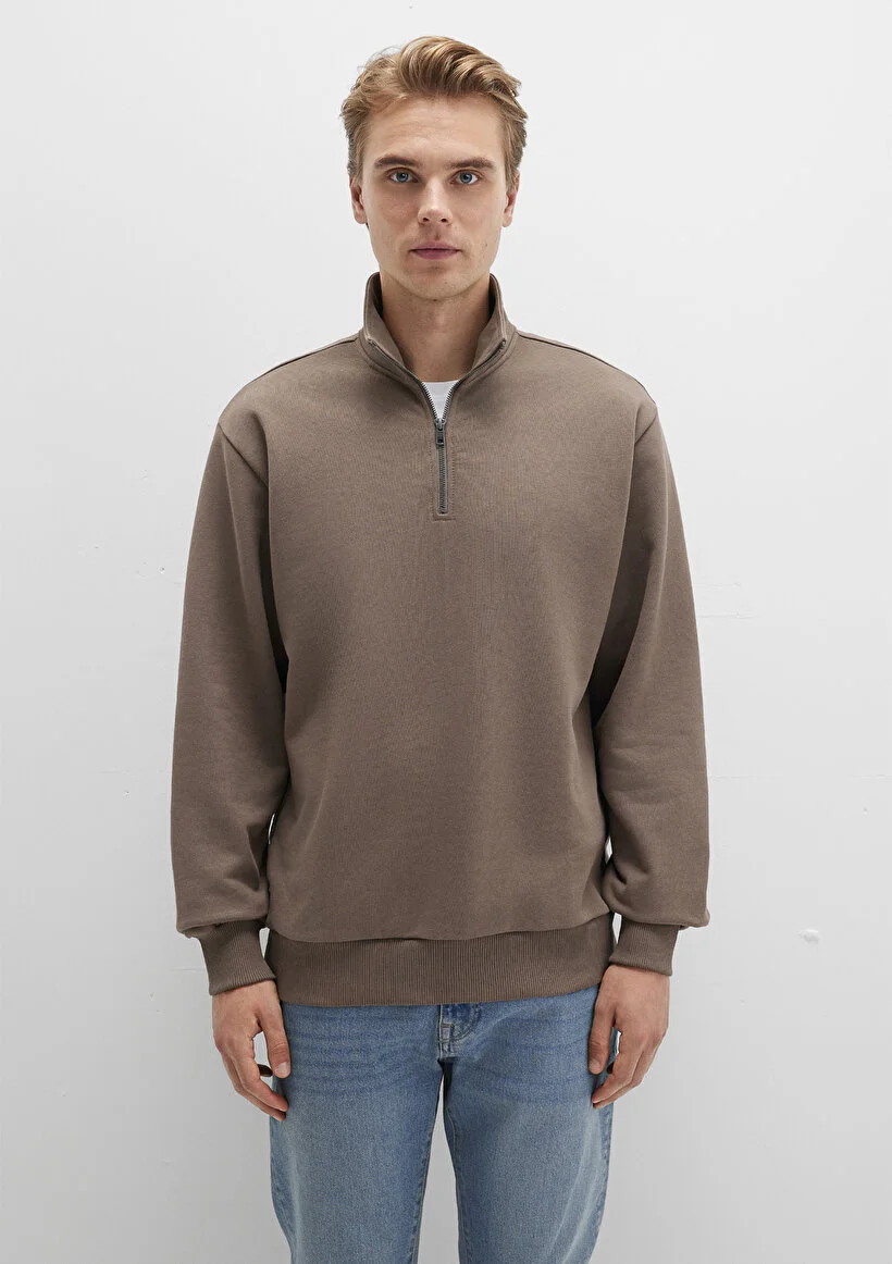 Pranga Erkek Kahve M0s10419-70380 Kapüşonlu Sweatshirt - SWT.ERK.270
