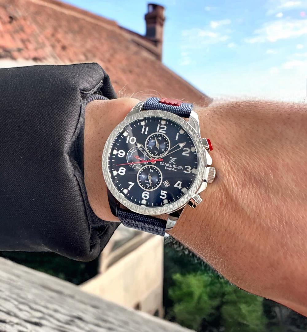 Pranga Erkek Lacivert Deri Kordonlu Saat - SAT.ERK.204