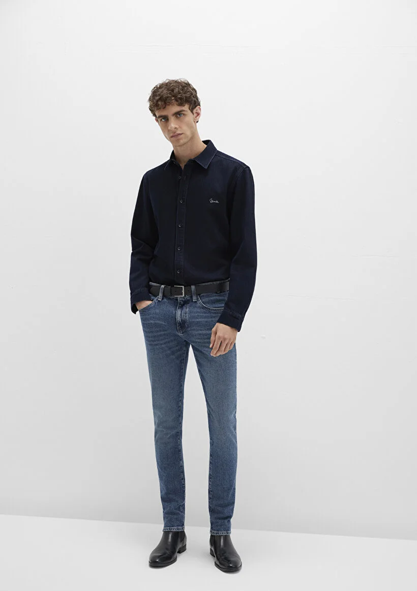 Pranga Erkek Mavi M001070-90983 Kvnç Foggy Blue - PNT.ERK.676