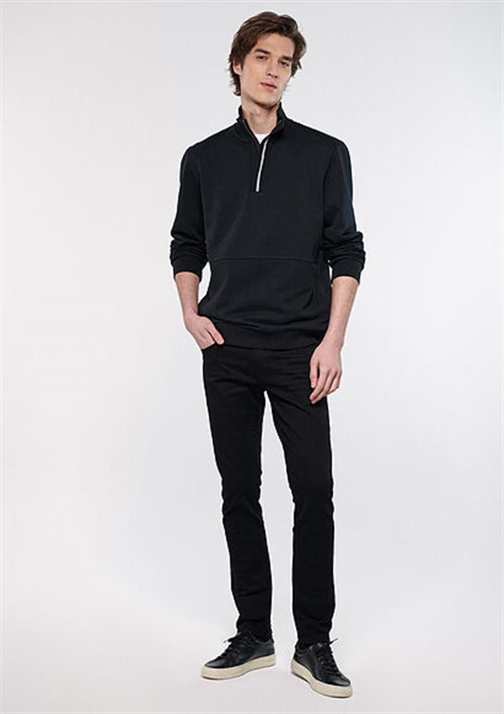 Pranga Erkek Siyah M0042232200 Jake Slim Leg Kot Pantolon - PNT.ERK.151