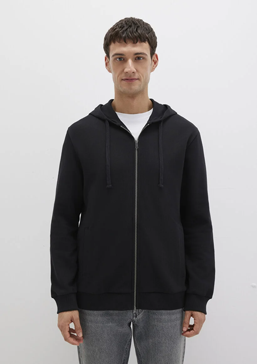 Pranga Erkek Siyah M0s10423-900 Kapüşonlu Sweatshırt - SWT.ERK.262