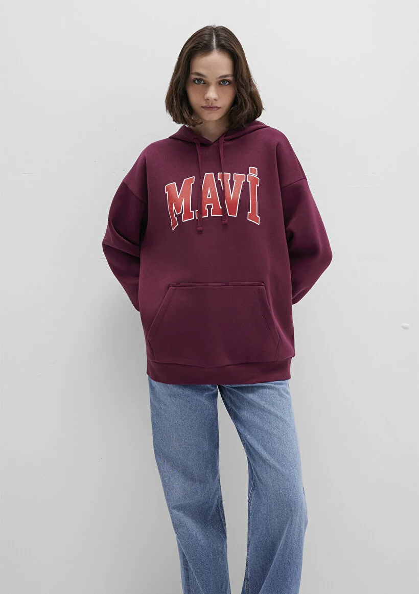 Pranga Kadın Bordo M1600361-90705 Sweatshirt - SWT.KD.0277