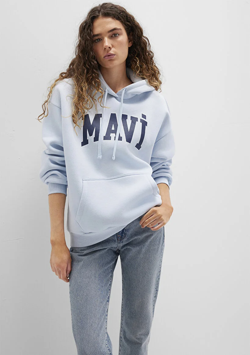 Pranga Kadın Buz Mavi M1600361-70717 Sweatshirt - SWT.KD.0278