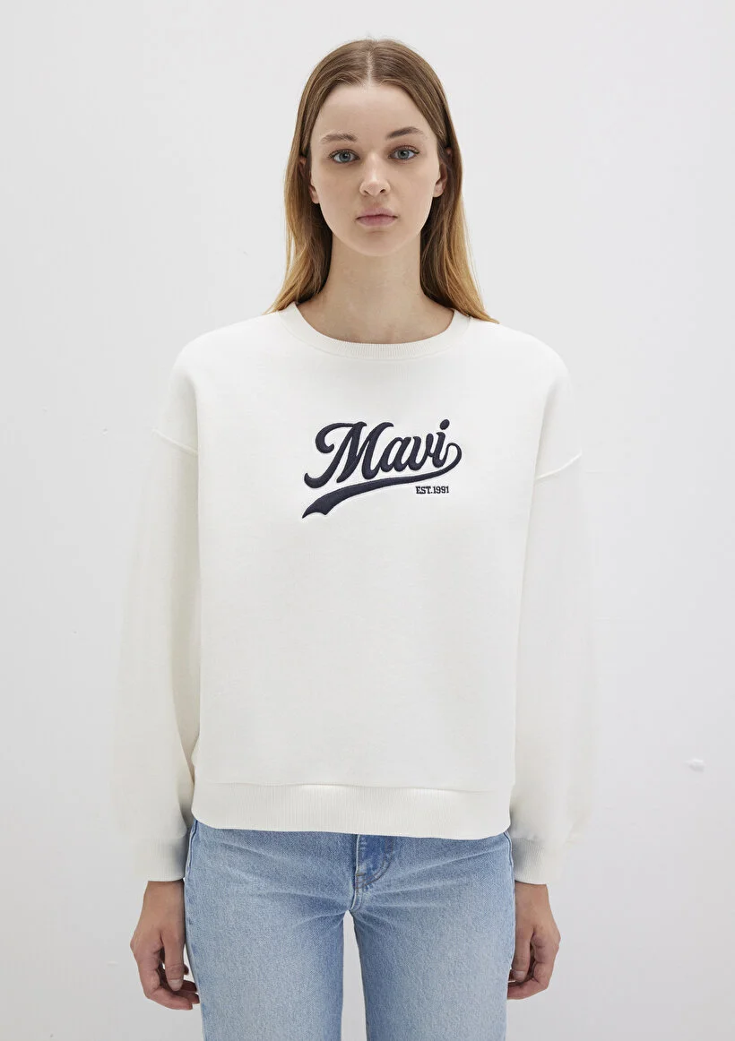 Pranga Kadın Ekru M1s10419-80194 Sweatshirt - SWT.KD.0280