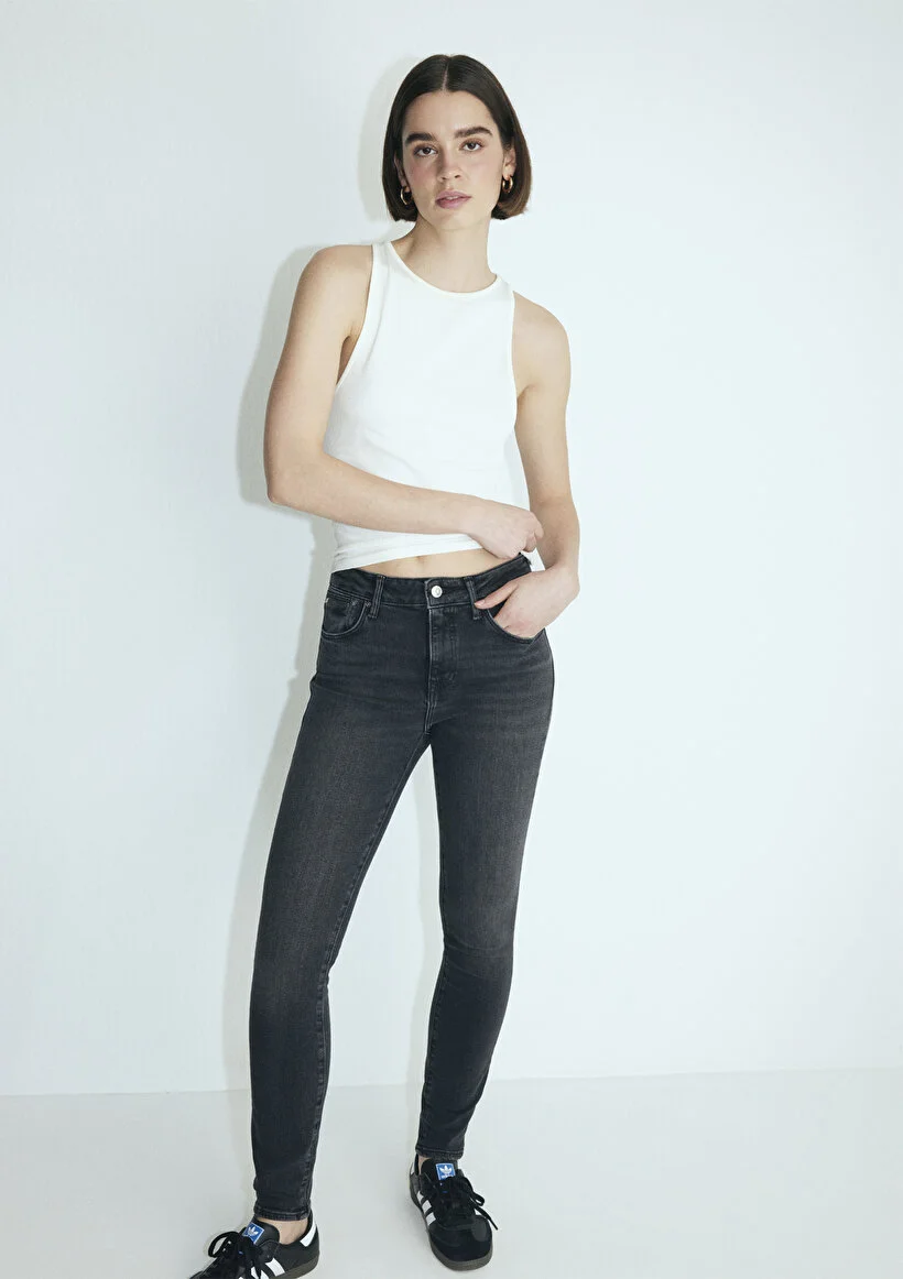 Pranga Kadın Füme M100328-86444 Tess Siknny Pantolon - PNT.KD.0841