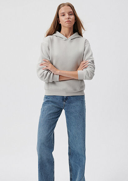 Pranga Kadın Gri M167299-70074 Kapüşonlu Sweatshırt - SWT.KD.0159