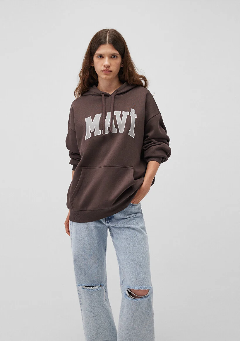 Pranga Kadın Kahve Çekirdeği M1600361-70222 Sweatshirt - SWT.KD.0210