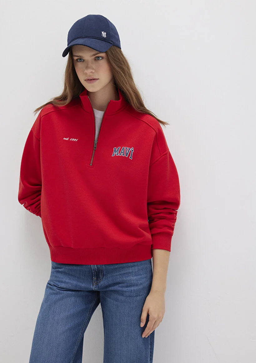 Pranga Kadın Kırmızı M1s10373-90742 Sweatshirt - SWT.KD.0287