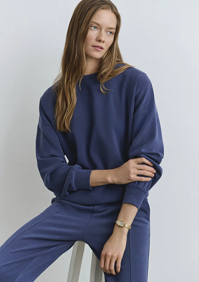 Pranga Kadın Lacivert M168837-70491 Sweatshirt - SWT.KD.0289