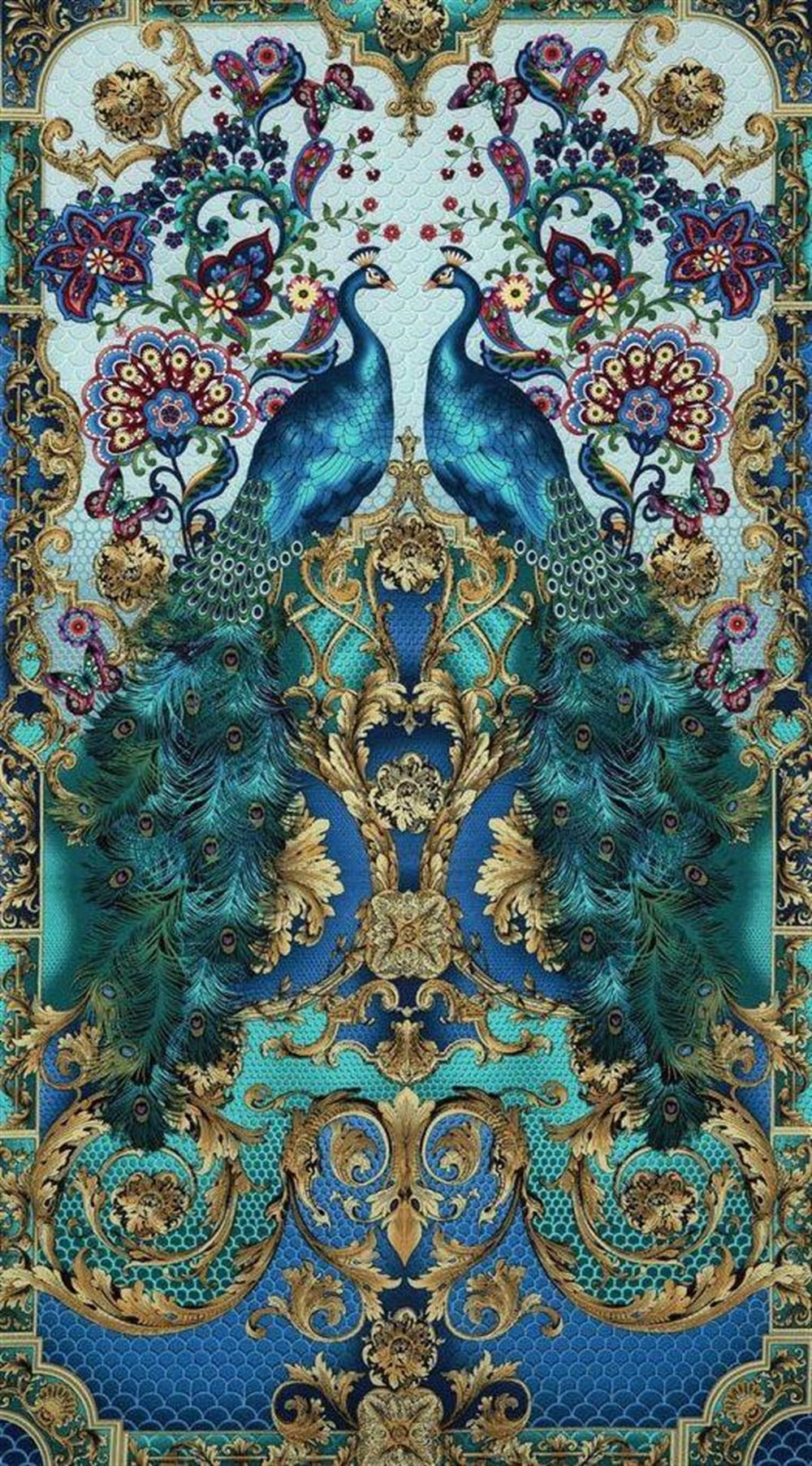 CANLILARMarcel Sanat Elmas Mozaik Tablo & Diamond Painting TurkeyM20173358Mavi İki Tavuskuşu Marcel Sanat Elmas Mozaik Tablo 46x89 cm