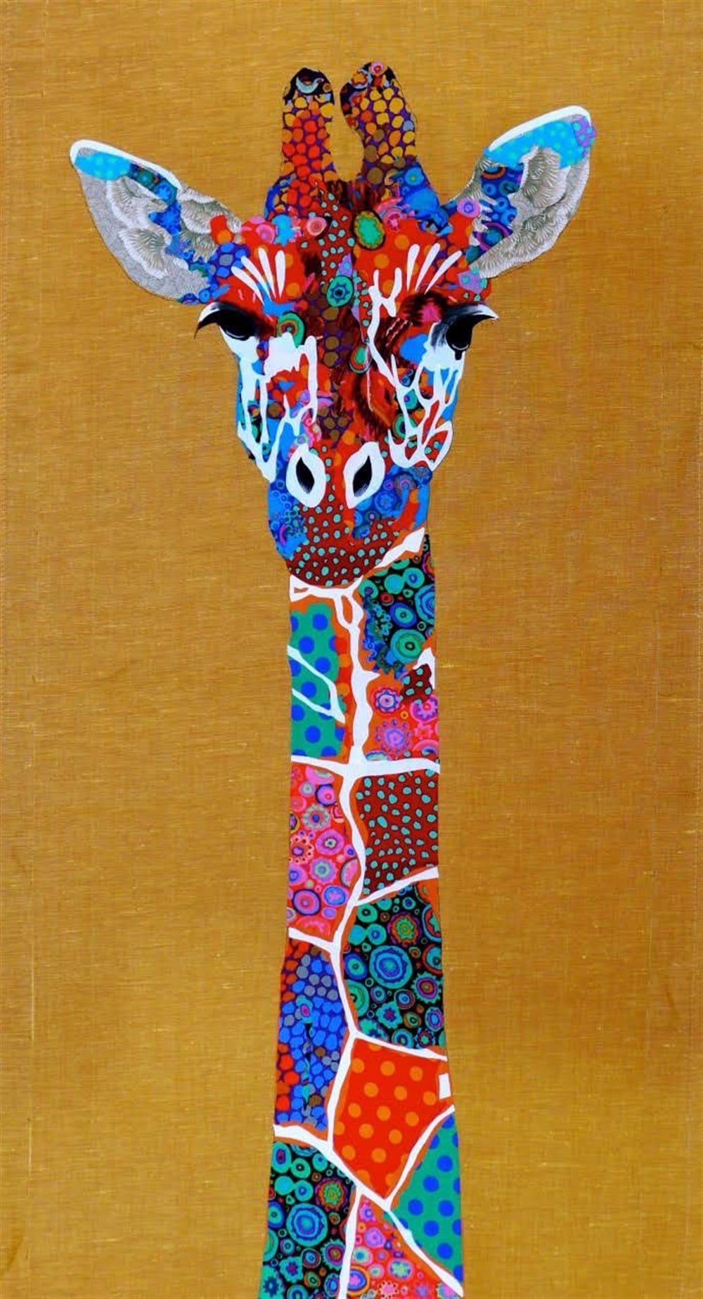 CANLILARMarcel Sanat Elmas Mozaik Tablo & Diamond Painting TurkeyM20173292Renkli Zürafa Elmas Mozaik Tablo 35x65cm 