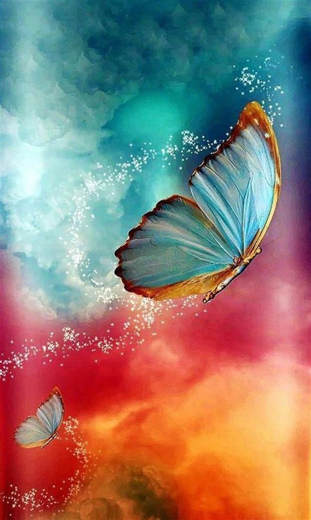 CANLIMarcel Sanat Elmas Mozaik Tablo & Diamond Painting TurkeyM20174395Uçuşan Kelebekler Marcel Sanat Elmas Mozaik Tablo 48x81cm