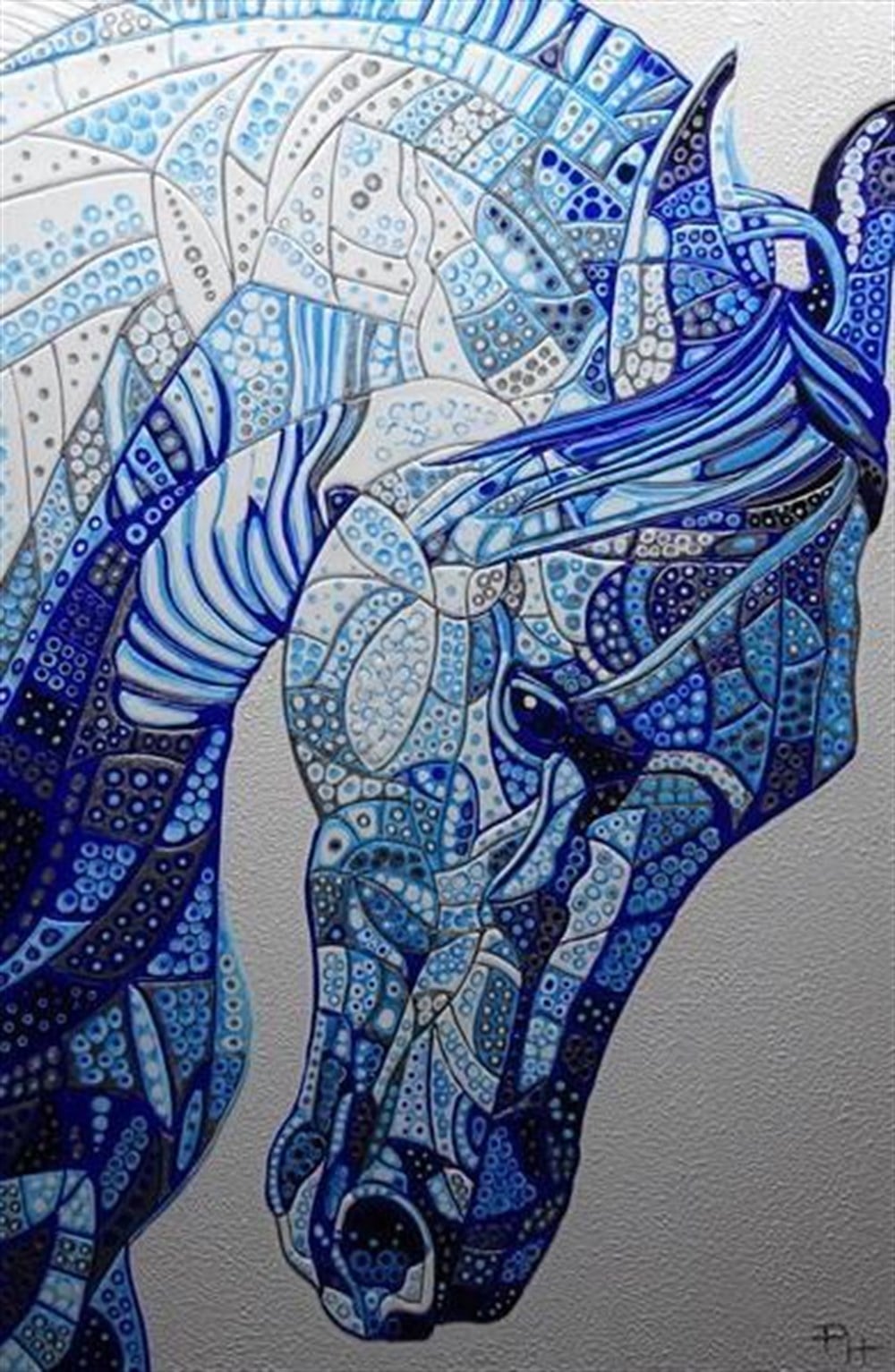 CANLIMarcel Sanat Elmas Mozaik Tablo & Diamond Painting TurkeyM20176544Mavi At Marcel Sanat Elmas Mozaik Tablo 43X64cm