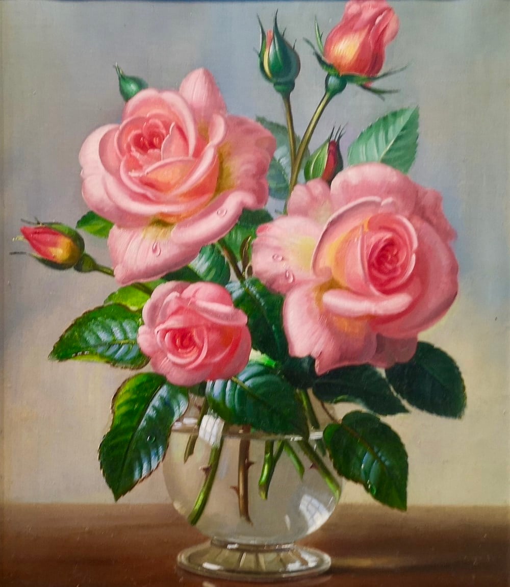 ÇİÇEK-AĞAÇMarcel Sanat Elmas Mozaik Tablo & Diamond Painting TurkeyM20174089Vazodaki Taze Güller Marcel Sanat Elmas Mozaik Tablo 43x51cm