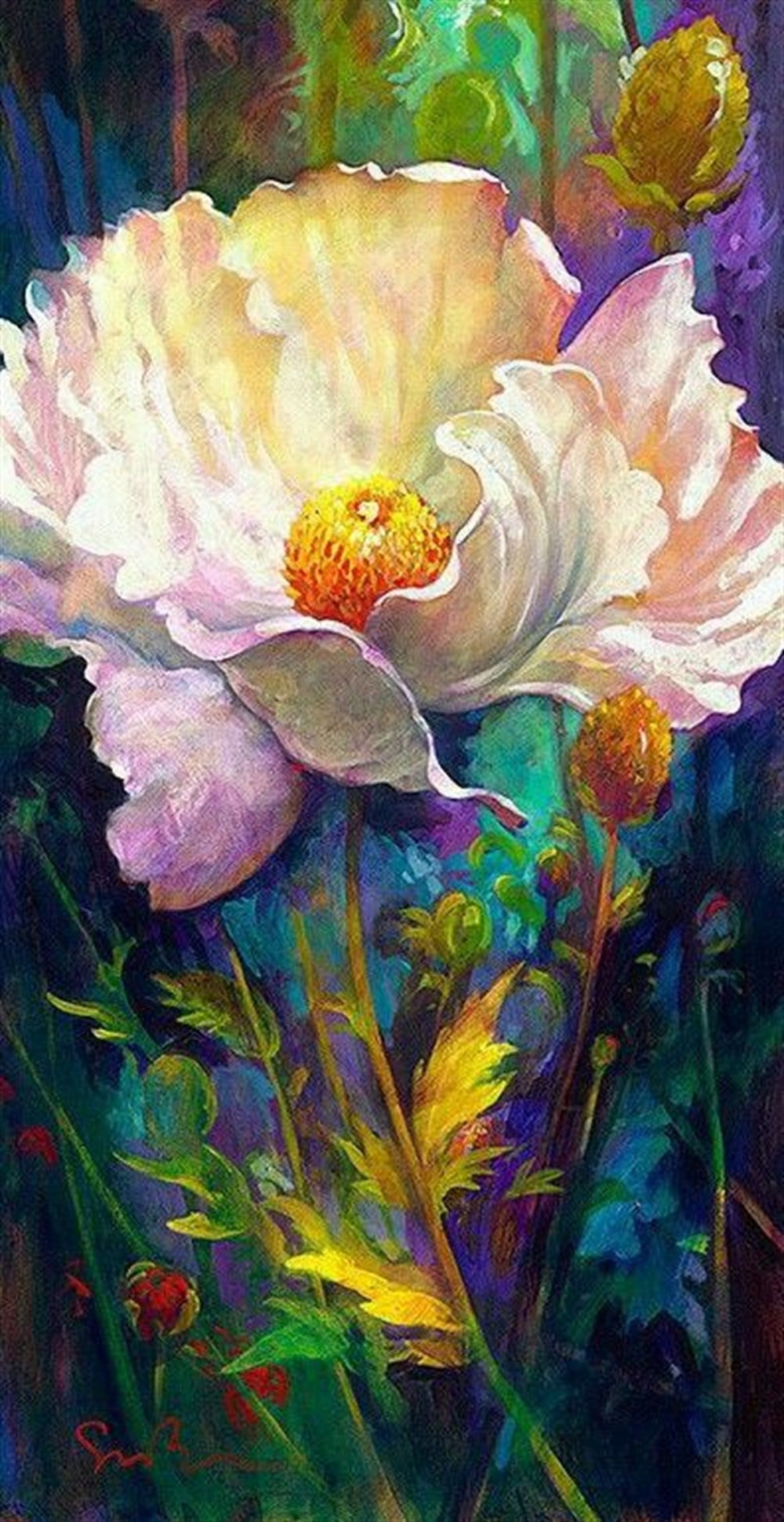 ÇİÇEKMarcel Sanat Elmas Mozaik Tablo & Diamond Painting TurkeyM20176569Renkli Fondaki Çiçek Marcel Sanat Elmas Mozaik Tablo 43X84cm