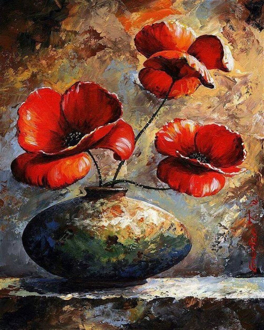 ÇİÇEKMarcel Sanat Elmas Mozaik Tablo & Diamond Painting TurkeyM20176621Taş Dekor Ve Çiçekler Marcel Sanat Elmas  Mozaik Tablo 56X71cm