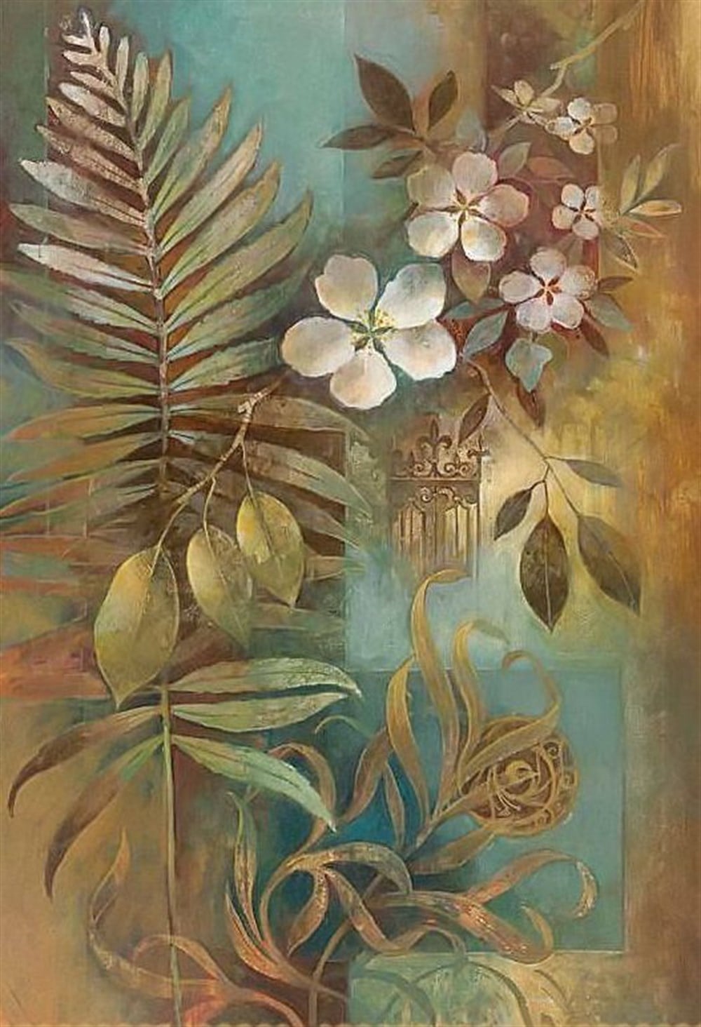 DESENMarcel Sanat Elmas Mozaik Tablo & Diamond Painting TurkeyM20176178Çiçek Yaprak Desen Marcel Sanat Elmas Mozaik Tablo 48X71cm