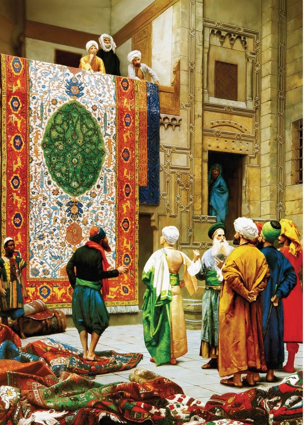 Marcel Sanat Osmanlı Serisi Halı Tüccarları Elmas Mozaik Tablo