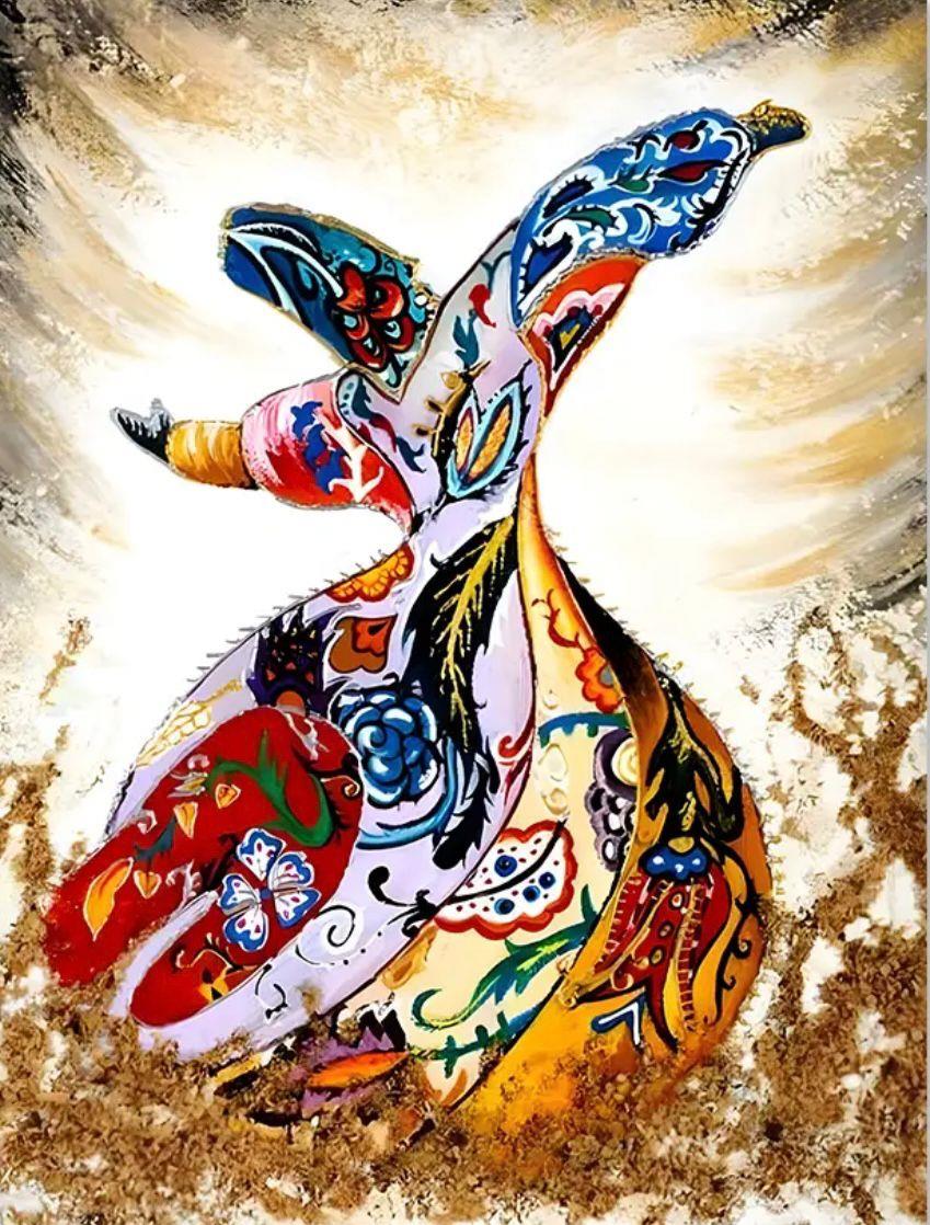 İSLAMMarcel Sanat Elmas Mozaik Tablo & Diamond Painting TurkeyM20176767Semazen 45X60CM-M20176767