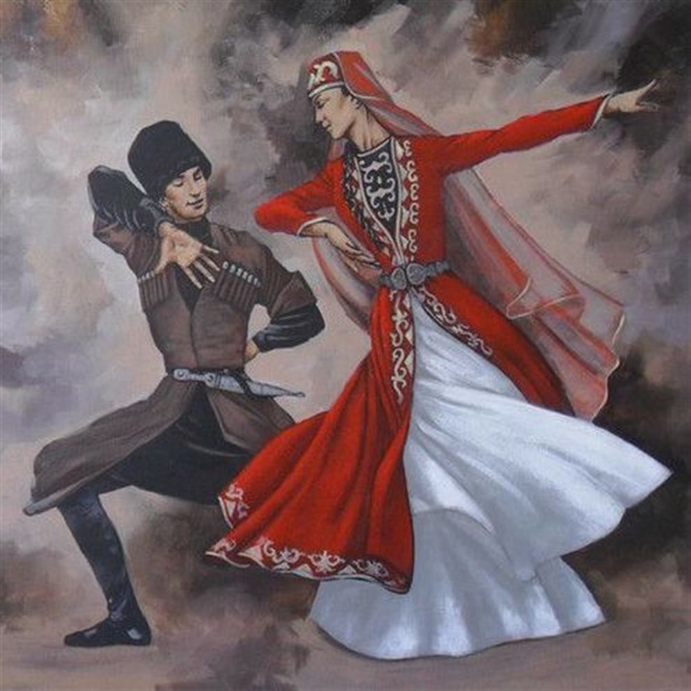 KLASİKMarcel Sanat Elmas Mozaik Tablo & Diamond Painting TurkeyM20176145Kafkas Dansı Marcel Sanat Elmas Mozaik Tablo 66X66cm